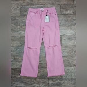 NWT Insane Gene Women's High Wasted  Pink Baggy Jeans ~ Size 9/28
